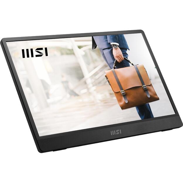 LCD Monitor|MSI|PRO MP161 E2U|15.6 |Business|Panel IPS|1920x1080|16:9|60Hz|Matte|Speakers|Tilt|Colour Black|PROMP161E2U 41