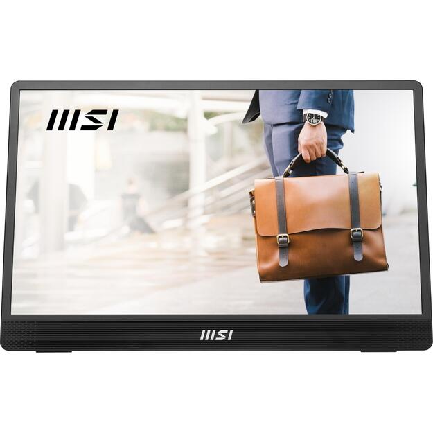LCD Monitor|MSI|PRO MP161 E2U|15.6 |Business|Panel IPS|1920x1080|16:9|60Hz|Matte|Speakers|Tilt|Colour Black|PROMP161E2U 38