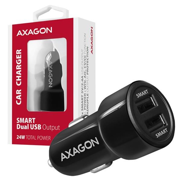 MOBILE CHARGER CAR USB 2PORT/24W PWC-5V5 AXAGON