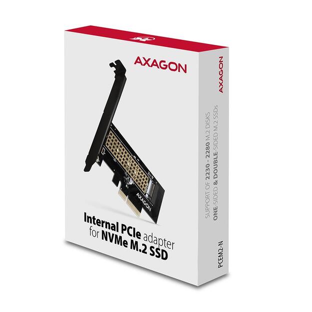 SSD ACC ADAPTER PCIE NVME/M.2/SP&LP PCEM2-N AXAGON 1