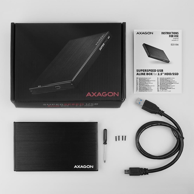 HDD ACC ENCLOSURE 2.5 /USB3.2 EE25-XA6 AXAGON