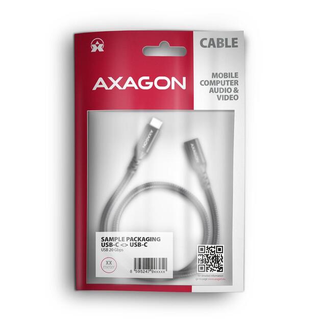 CABLE USB-C EXTENSION 1.5M/BLACK BUCM32-CF15AB AXAGON 1