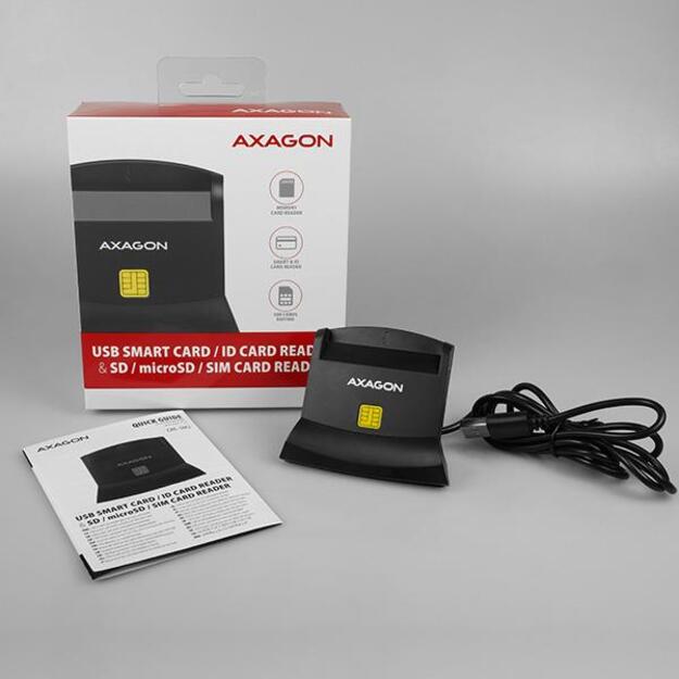 CARD READER STAND SMARTCARD/USB2.0 CRE-SM2 AXAGON 9