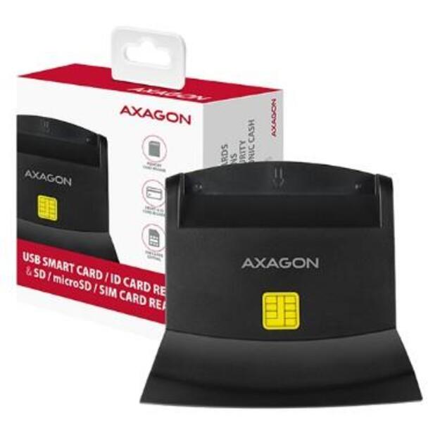 CARD READER STAND SMARTCARD/USB2.0 CRE-SM2 AXAGON 3