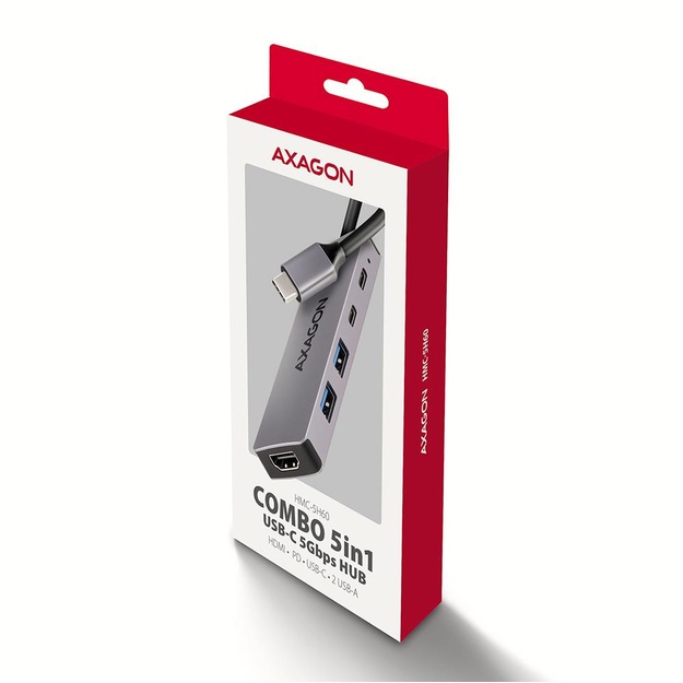 I/O HUB USB-C 5IN1/0.15M HMC-5H60 AXAGON
