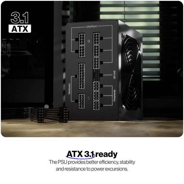 CASE PSU ATX3.1 1000W/SUPREMO FM6 EY7A011 ENDORFY