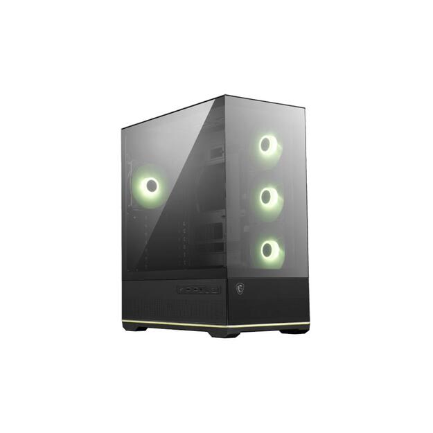 Case|MSI|MAG PANO 110R PZ|MidiTower|Case product features Transparent panel|Not included|Colour Black|MAGPANO110RPZ