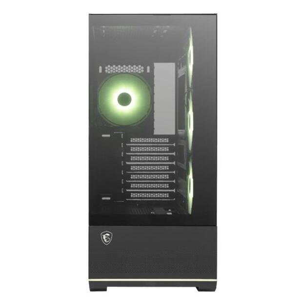 Case|MSI|MAG PANO 110R PZ|MidiTower|Case product features Transparent panel|Not included|Colour Black|MAGPANO110RPZ 3