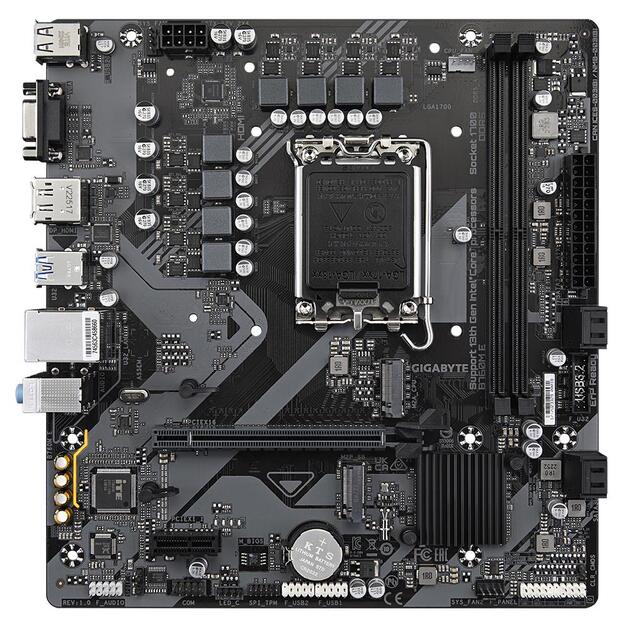 Mainboard|GIGABYTE|Intel B760 Express|LGA1700|Micro-ATX|Memory DDR5|Memory slots 2|B760ME1.0 1