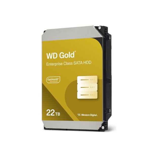 WD Gold Enterprise Class 22TB SATA 6Gb/s HDD 3.5inch internal 7200Rpm 512MB Cache 24x7 Bulk 1