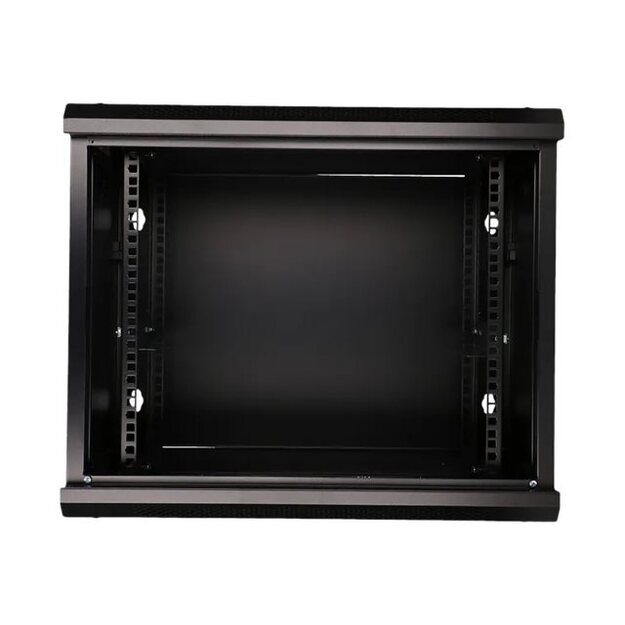 EXTRALINK 9U 600X600 wall-mounted rackmount cabinet black 1