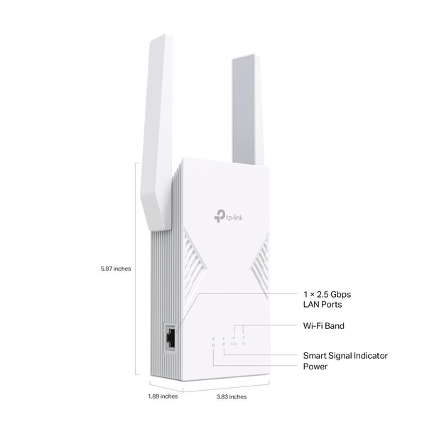 WRL RANGE EXTENDER 3600MBPS/DUAL BAND RE235BE TP-LINK