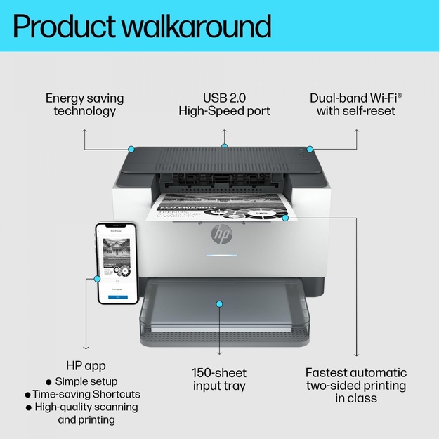 PRINTER LASER JET M209DW/6GW62F HP