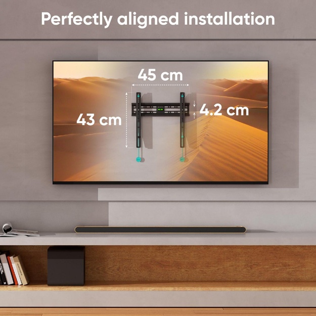 TV SET ACC WALL MOUNT /32-65 /BLACK FM2-B ONKRON