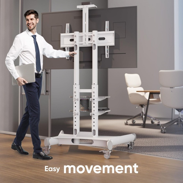 TV SET ACC MOBILE STAND/40-70 /WHITE TS1552-W ONKRON