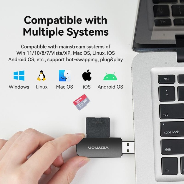 CARD READER USB3.0/SD/TF CLFB0 VENTION