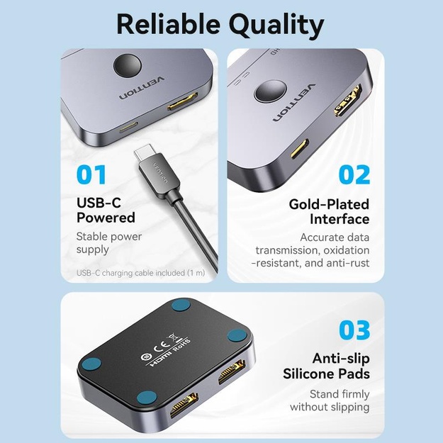 VIDEO SWITCHER HDMI 2-PORT/AKPH0 VENTION