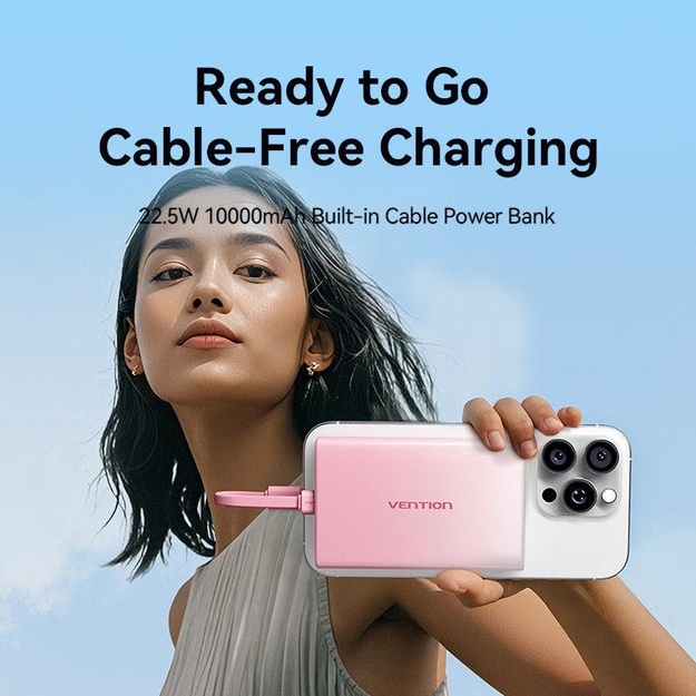 POWER BANK USB 10000MAH 22.5W/BLUE FHZL0 VENTION