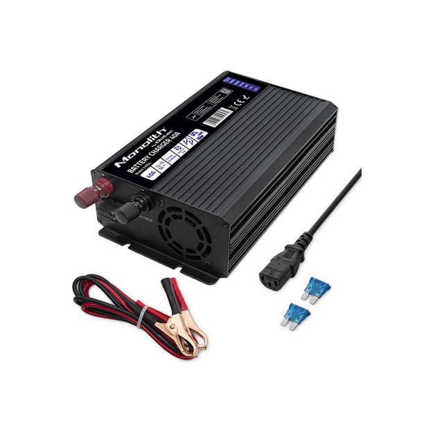 QOLTEC 51956 Smart Monolith charger for LiFePO4 AGM GEL SLA batteries / 40A / 12V