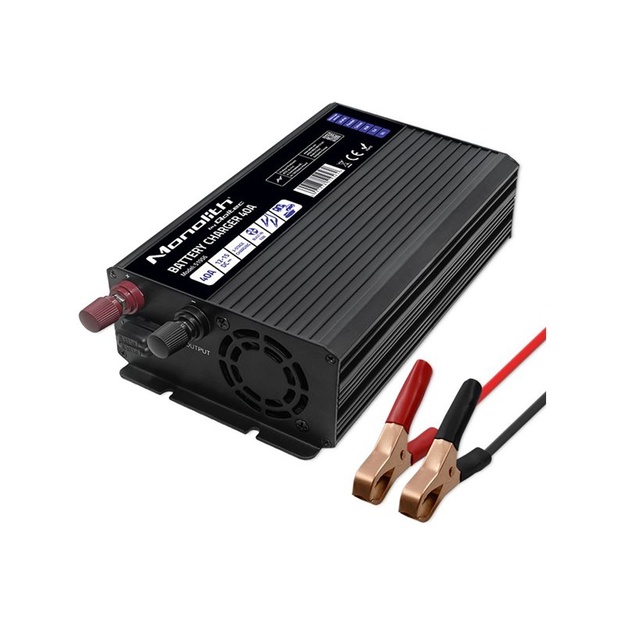 QOLTEC 51956 Smart Monolith charger for LiFePO4 AGM GEL SLA batteries / 40A / 12V