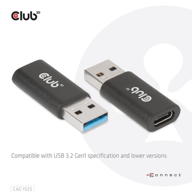 I/O ADAPTER USB3.2 TO USB-C/M/F CAC-1525 CLUB3D