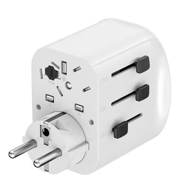 POWER ADAPTER GROUNDED 15W/WHT TPA-EU2A1C15-01-W GEMBIRD 4