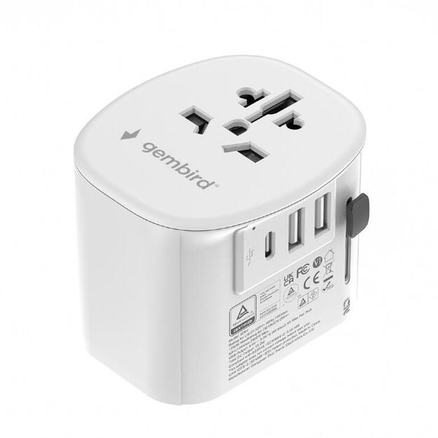 POWER ADAPTER GROUNDED 15W/WHT TPA-EU2A1C15-01-W GEMBIRD