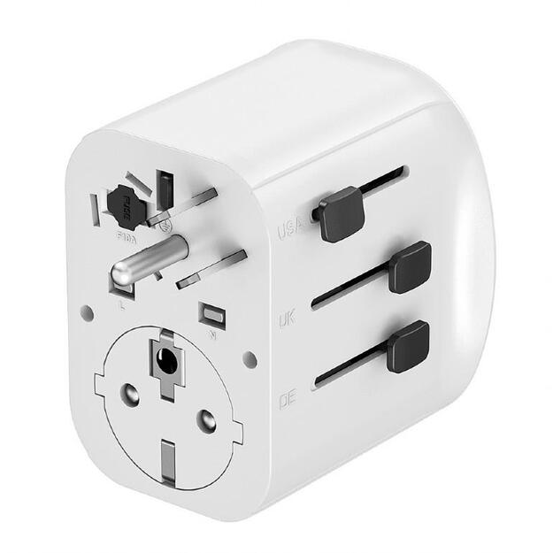 POWER ADAPTER GROUNDED 15W/WHT TPA-EU2A1C15-01-W GEMBIRD 2