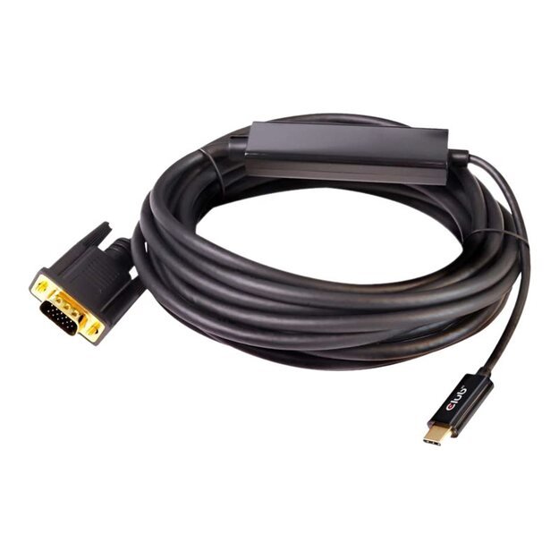 CABLE USB-C TO VGA 5M/M/M CAC-1512 CLUB3D