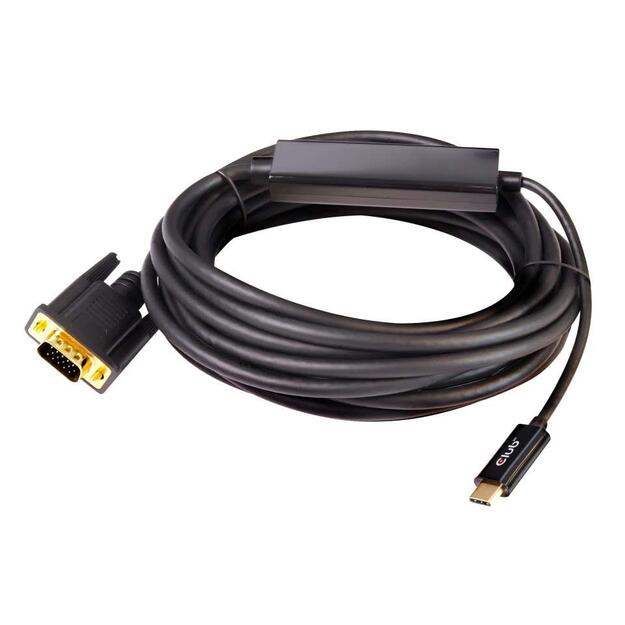 CABLE USB-C TO VGA 5M/M/M CAC-1512 CLUB3D 5