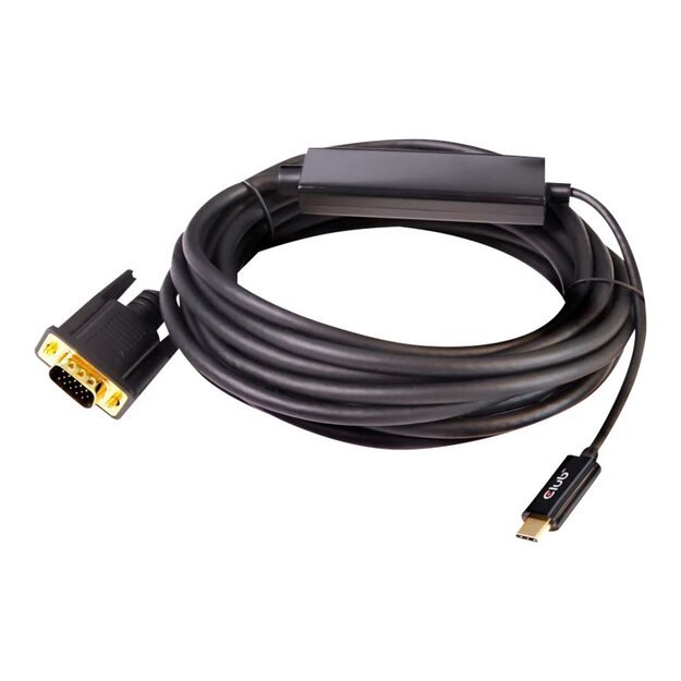 CABLE USB-C TO VGA 5M/M/M CAC-1512 CLUB3D 1
