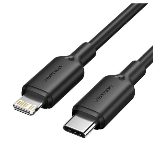 CABLE USB-C TO LIGHTNING/2M BLACK LAKBH VENTION