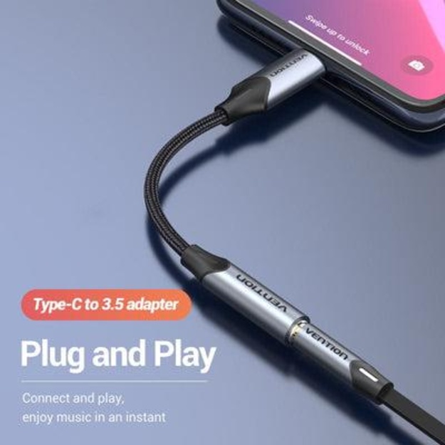 ADAPTER USB-C TO AUDIO 3.5MM/0.1M BGJHA VENTION
