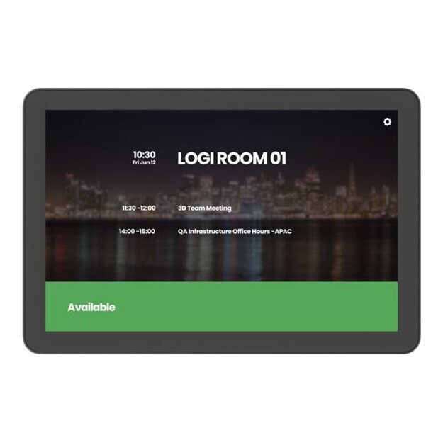 LOGITECH Tap Scheduler Purpose-Built Scheduling Panel for Meeting Rooms Video conferencing device Zoom Certified 5