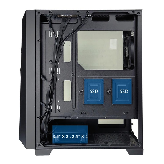 Case|XILENCE|XILENT BREEZE|MidiTower|Not included|ATX|MicroATX|MiniITX|Colour Black|XG131