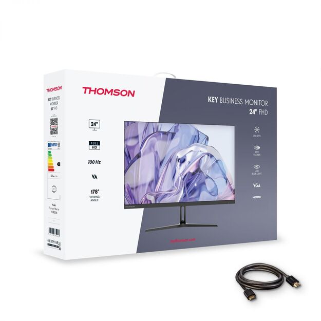 LCD Monitor|THOMSON|24  |1920 x 1080 pixels|Full HD|Native aspect ratio 16:9|LED|Flat|M24FB2Y14 7