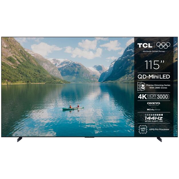 TV Set|TCL|115  |4K Ultra HD|3840 x 2160 pixels|Flat|16:9|QD-Mini LED|115C7K