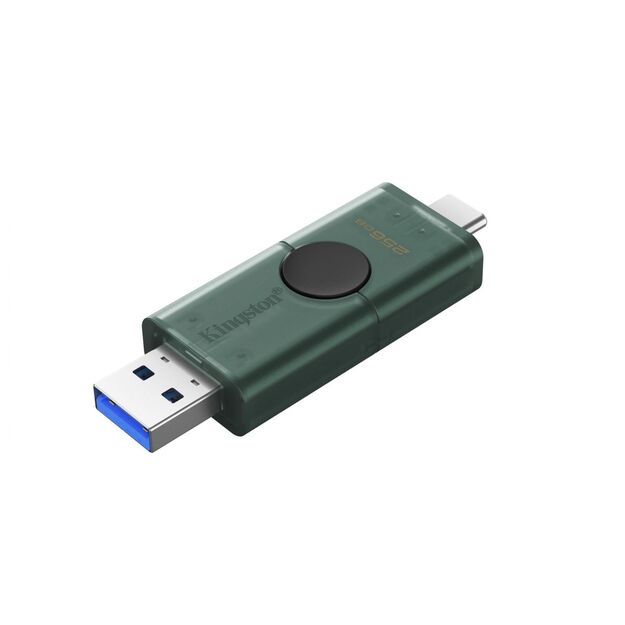 KINGSTON 256GB USB-A + USB-C 3.2 Gen 1 DataTraveler DuoG2 2