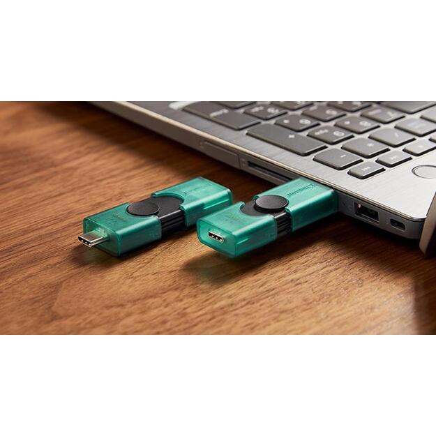 KINGSTON 256GB USB-A + USB-C 3.2 Gen 1 DataTraveler DuoG2 14