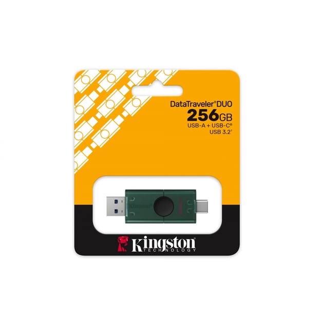 KINGSTON 256GB USB-A + USB-C 3.2 Gen 1 DataTraveler DuoG2