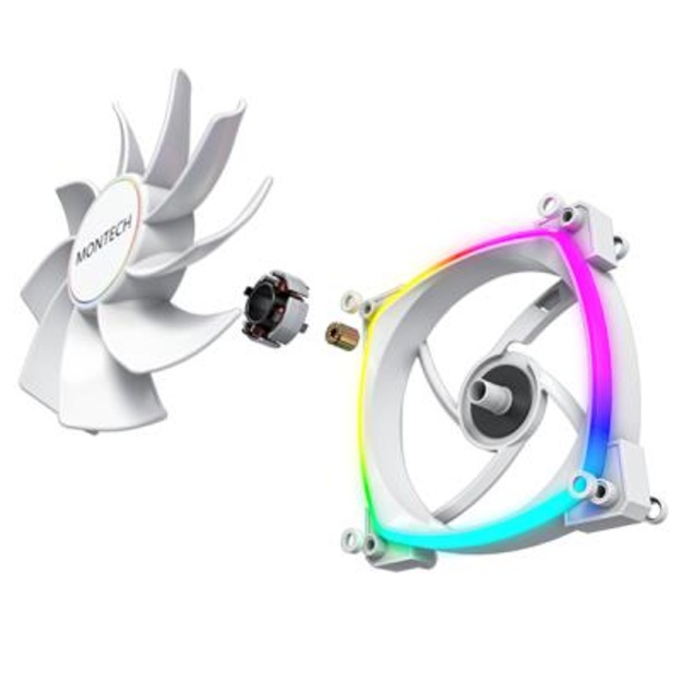 CASE FAN 140MM/RX140 PWM WHITE MONTECH