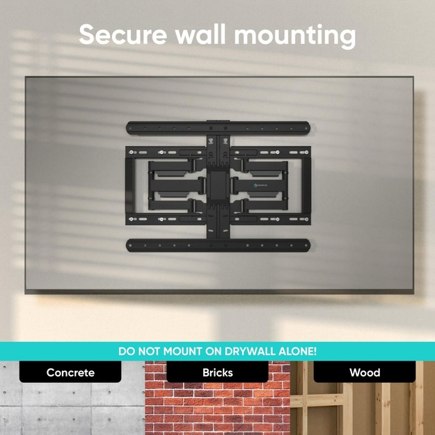 TV SET ACC WALL MOUNT /32-90 /BLACK SM6-B ONKRON