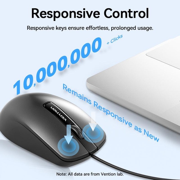 MOUSE USB OPTICAL BLACK/KTABG VENTION