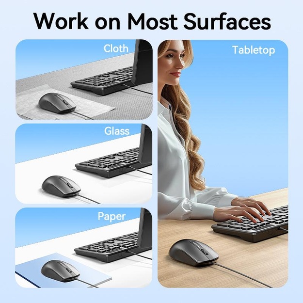 MOUSE USB OPTICAL BLACK/KTABG VENTION