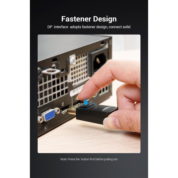 CABLE DP TO VGA 2M/BLACK HBLBH VENTION