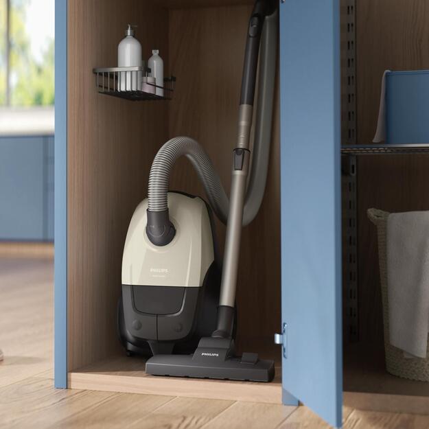 Vacuum Cleaner|PHILIPS|Input power 800 W|Dust capacity 3 L|Cylinder vacuum|Cleaning type Dry|Dust container Dust bag|Colour Black/Beige|XD1101/10