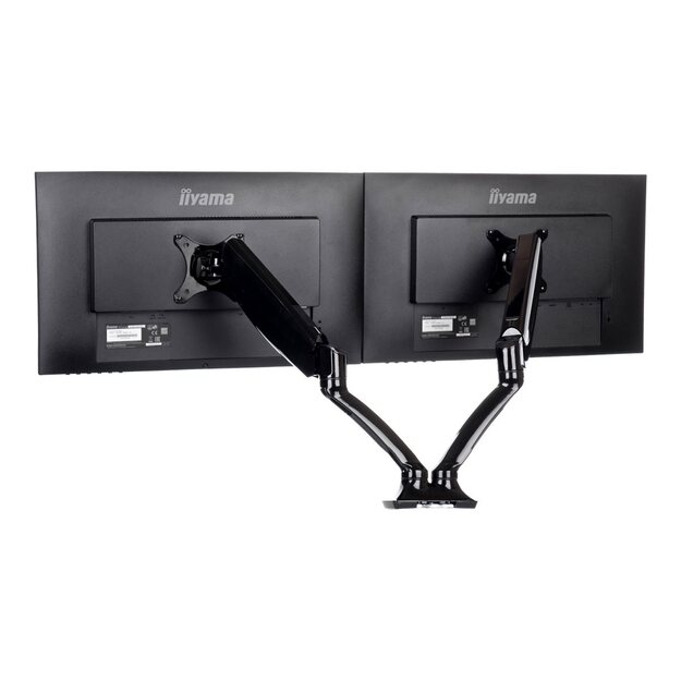 IIYAMA DS3002C-B1 ACC Flexible desk mount for dual monitor 10i-27i height adj. gas spring size VESA 75x75/100x100 1-5kg (P)