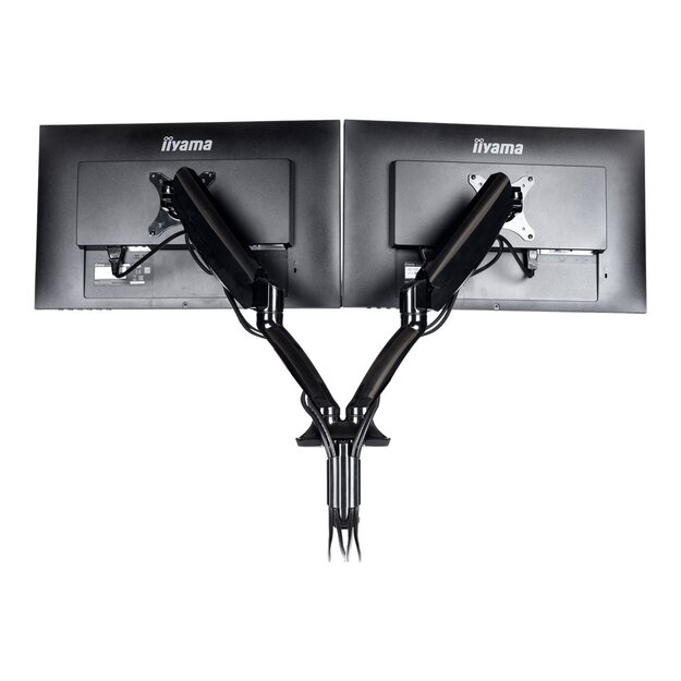 IIYAMA DS3002C-B1 ACC Flexible desk mount for dual monitor 10i-27i height adj. gas spring size VESA 75x75/100x100 1-5kg (P)