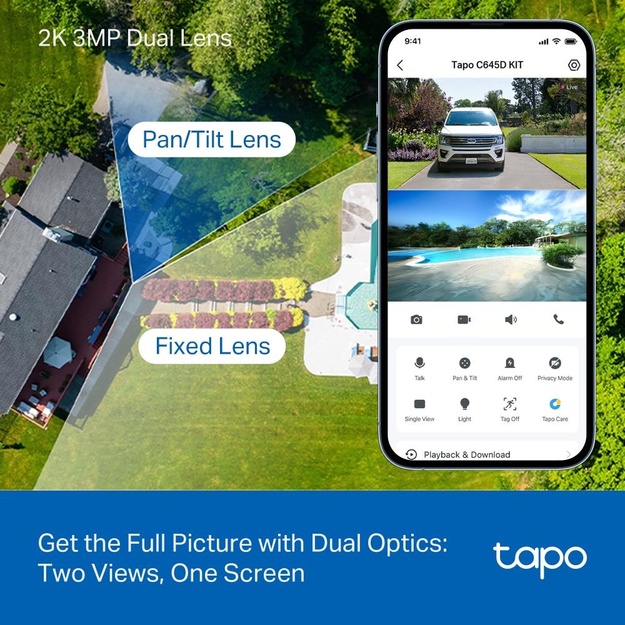 WRL CAMERA PAN/TILT/DUAL TAPO C645D KIT TP-LINK