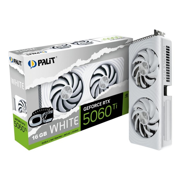 PALIT RTX 5060 Ti WHITE OC 16GB GDDR7 128bit 3-DP HDMI